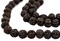 The Bead Chest Dark Brown Rudraksha Mala Prayer Beads: Premium Authentic Nepalese Wood Rosary for Meditation and Chanting, 10mm Full Strand